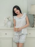  Bộ đồ mặc nhà Woven Gracell quần ngắn không tay  -  1MNWO25122B 