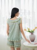  Bộ đồ mặc nhà Woven Gracell quần ngắn không tay  -  1MNWO25122B 