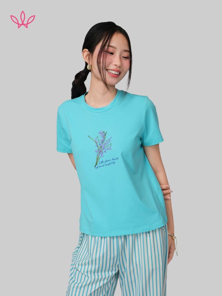 Áo WINNY cotton tay ngắn 180gsm 1HACT26010N