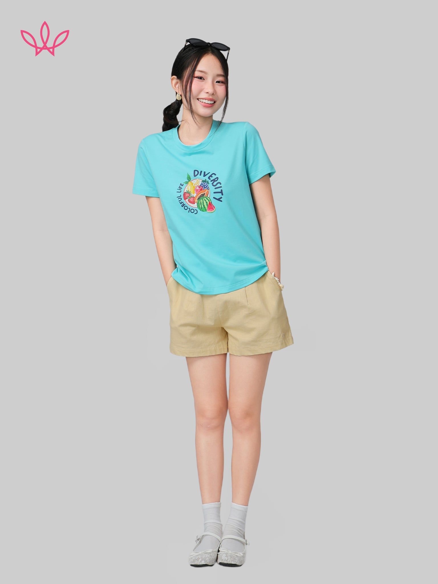 Áo WINNY cotton tay ngắn 180gsm 1HACT26011N