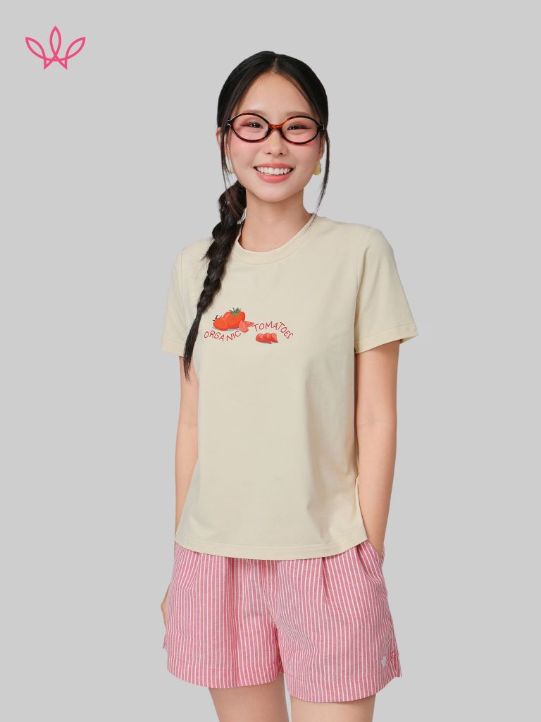 Áo WINNY cotton tay ngắn 180gsm 1HACT26011N