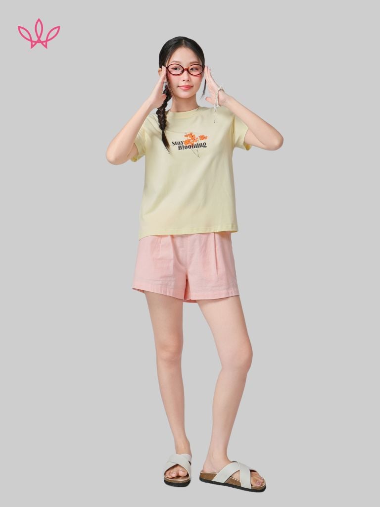 Áo WINNY cotton tay ngắn 180gsm 1HACT26010N
