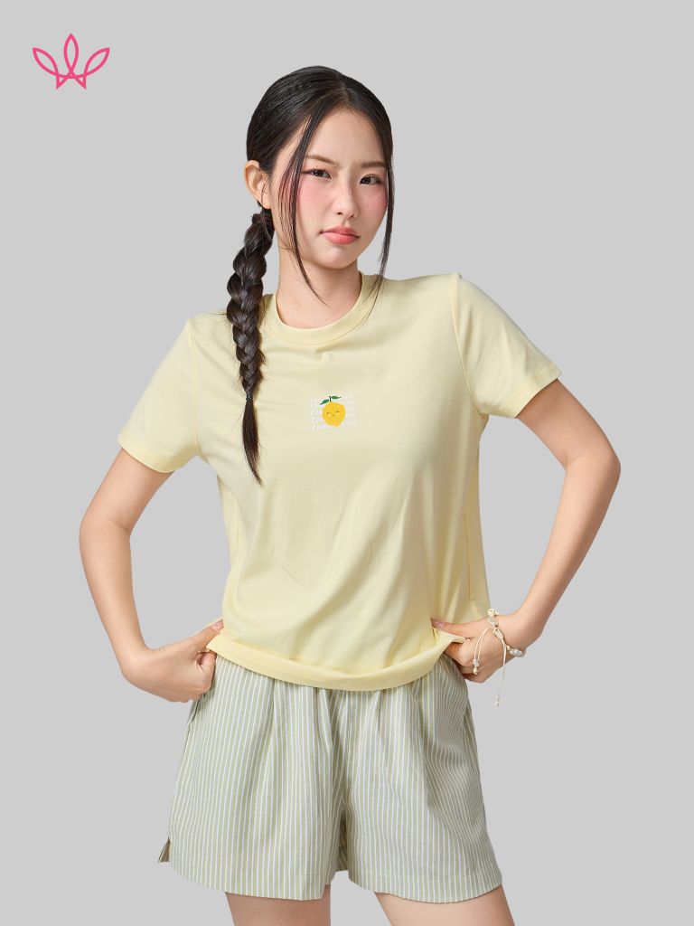 Áo WINNY cotton tay ngắn 180gsm 1HACT26009N