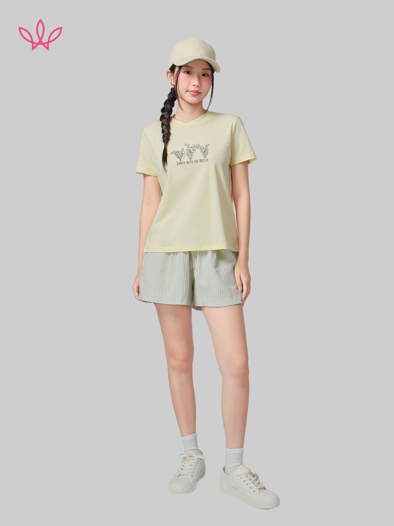 Áo WINNY cotton tay ngắn 180gsm 1HACT26008N