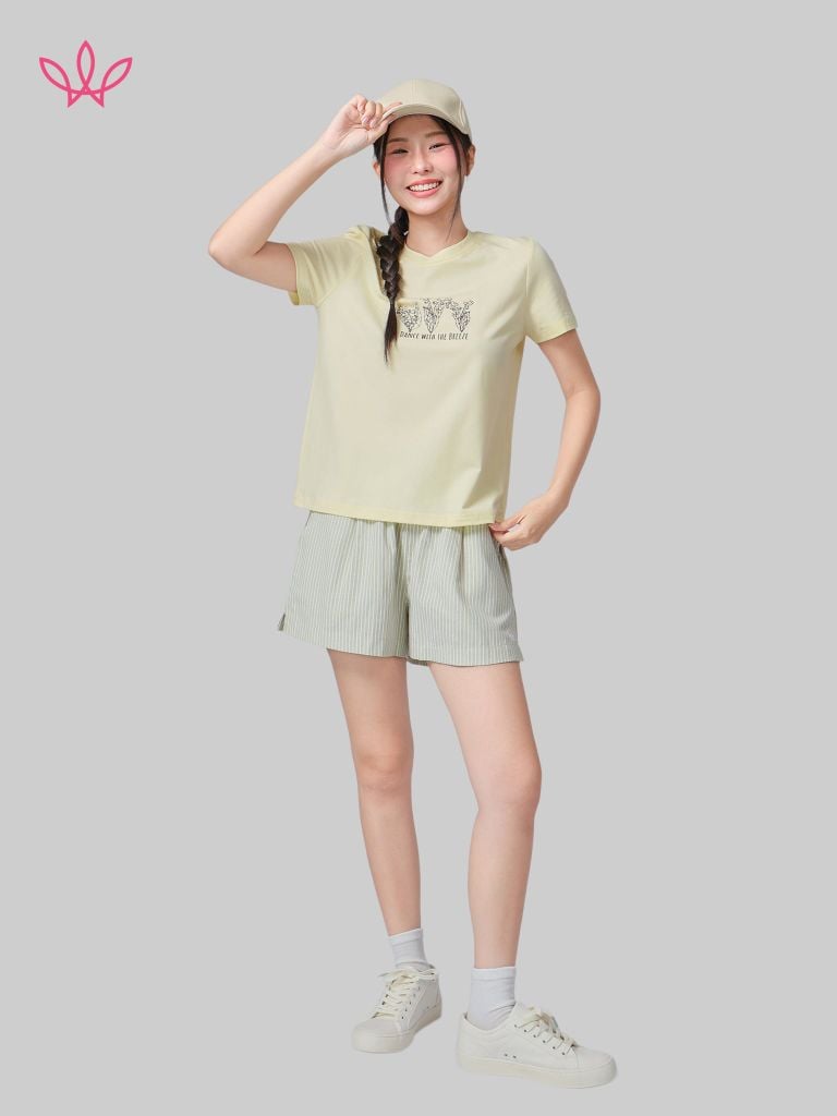 Áo WINNY cotton tay ngắn 180gsm 1HACT26008N