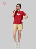  Áo WINNY cotton tay ngắn 180gsm 1HACT26008N 