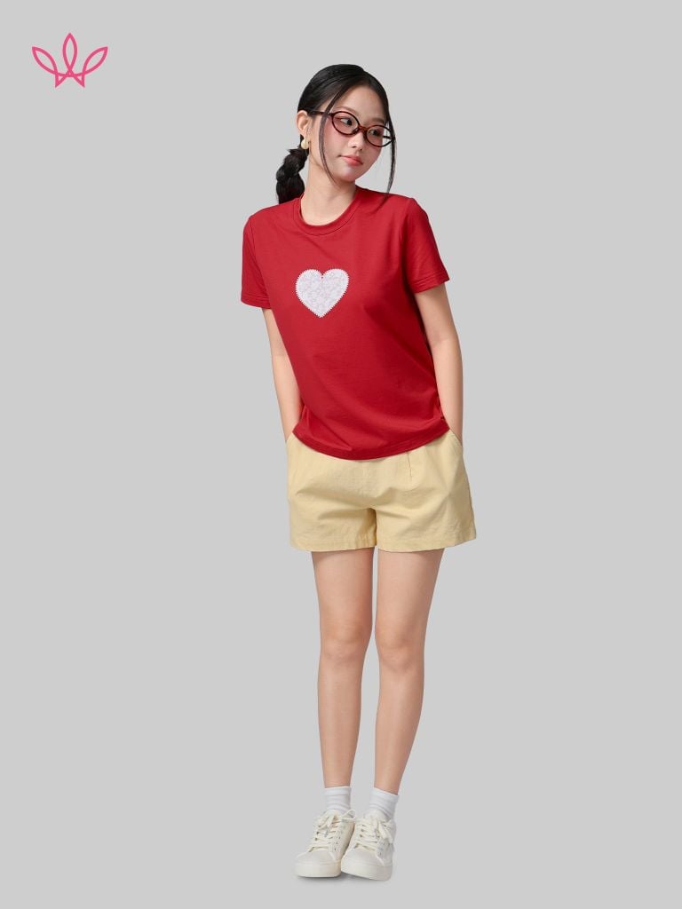 Áo WINNY cotton tay ngắn 180gsm 1HACT26008N
