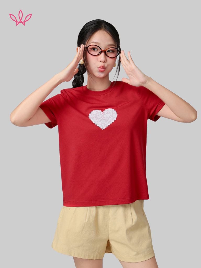 Áo WINNY cotton tay ngắn 180gsm 1HACT26008N