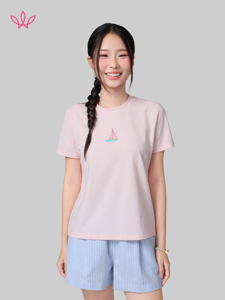 Áo WINNY cotton tay ngắn 180gsm 1HACT26009N