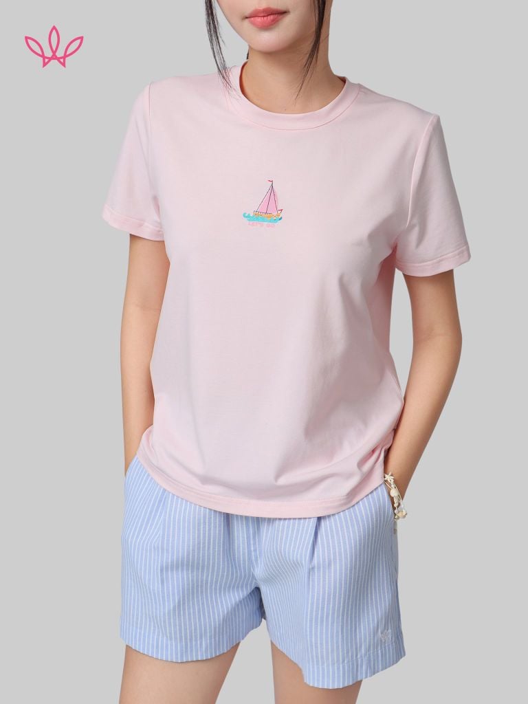 Áo WINNY cotton tay ngắn 180gsm 1HACT26009N