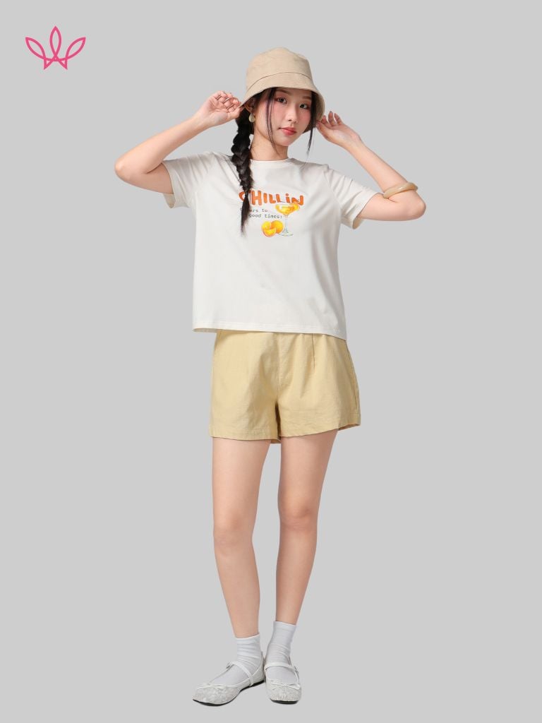 Áo WINNY cotton tay ngắn 180gsm 1HACT26011N