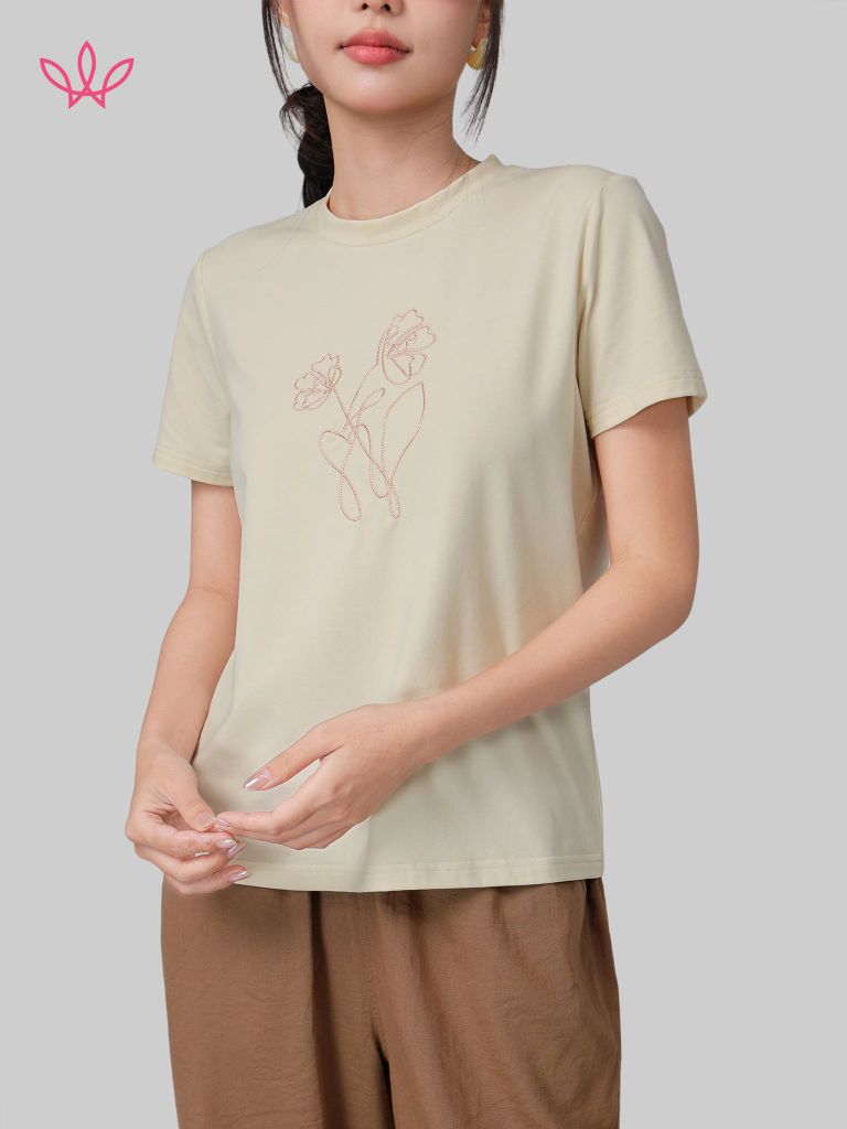 Áo WINNY cotton tay ngắn 180gsm 1HACT26010N