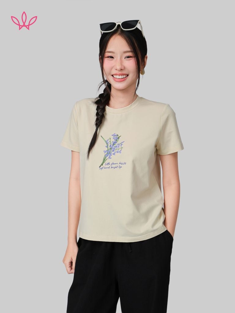 Áo WINNY cotton tay ngắn 180gsm 1HACT26010N