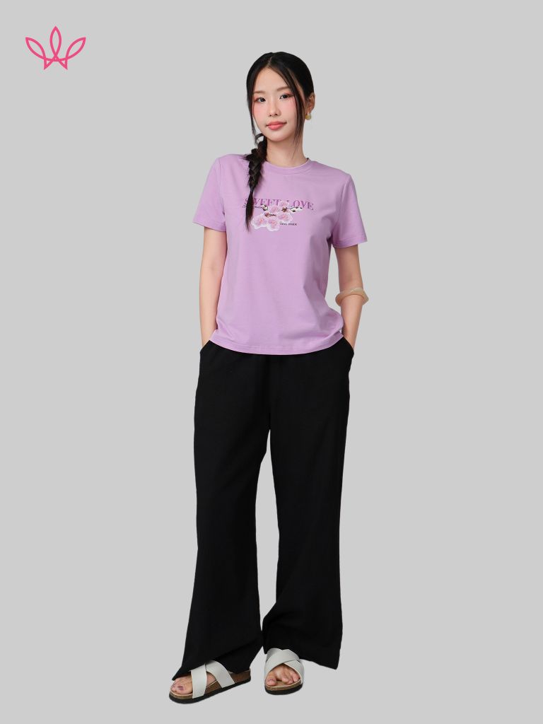 Áo WINNY cotton tay ngắn 180gsm 1HACT26010N