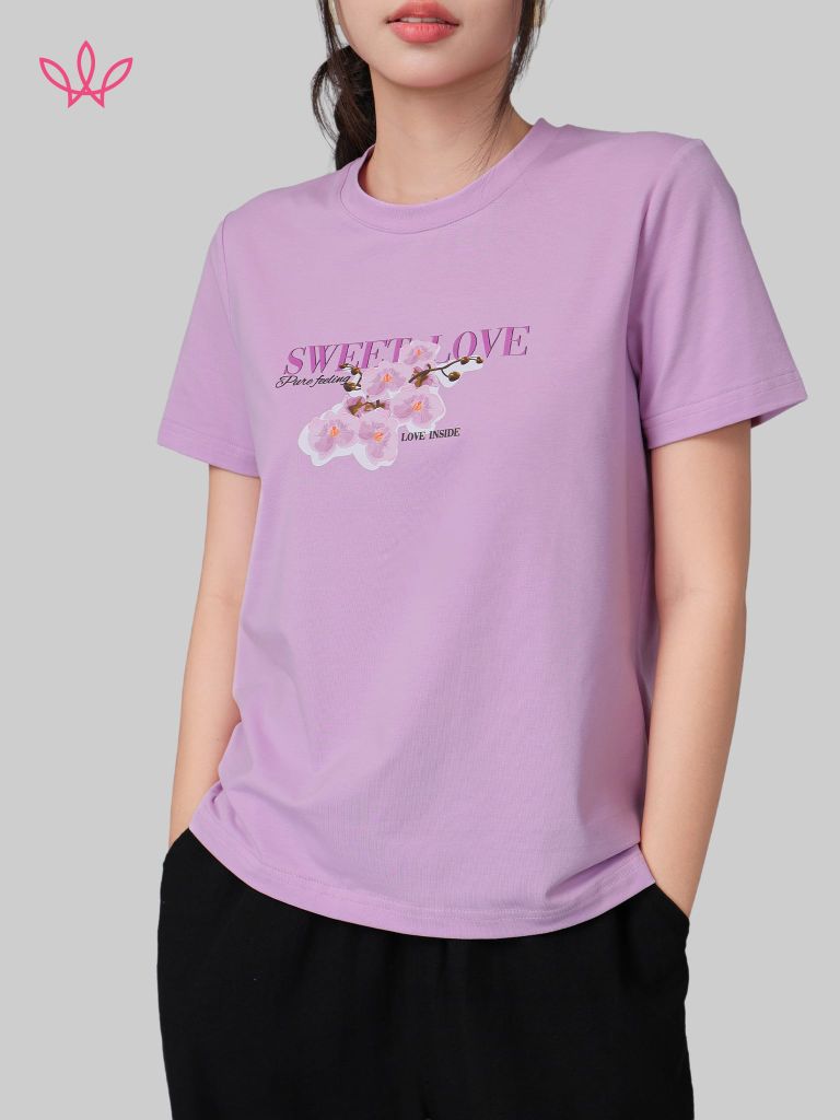 Áo WINNY cotton tay ngắn 180gsm 1HACT26010N