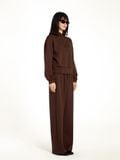  Bộ WINNY nỉ interlock quần dài tay dài màu nâu 1CAPO25001D 