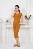  Bộ đồ mặc nhà trung niên Cotton quần lửng tay ngắn  -  2MNCT25036N 