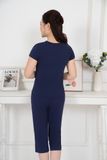  Bộ đồ mặc nhà trung niên Cotton quần lửng tay ngắn  -  2MNCT25036N 
