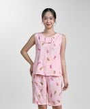  Bộ đồ mặc nhà Lanh quần lửng tay ngắn  -  2MNLA24009S 
