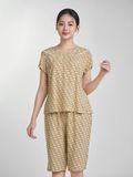  Bộ đồ mặc nhà Lanh quần lửng tay ngắn  -  2MNLA24019N 