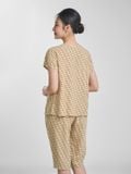  Bộ đồ mặc nhà Lanh quần lửng tay ngắn  -  2MNLA24019N 