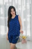  Bộ đồ mặc nhà Lanh quần ngắn không tay  -  2MNLA25011B 