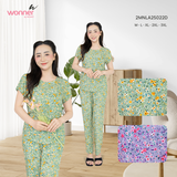  Bộ WONNER BY WINNY tole lanh quần dài tay ngắn 2MNLA25022D 