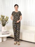  Bộ đồ mặc nhà trung niên Lanh quần dài tay ngắn  -  2MNLA25026D 