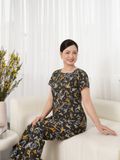  Bộ đồ mặc nhà trung niên Lanh quần dài tay ngắn  -  2MNLA25026D 