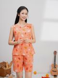  Bộ đồ mặc nhà Lanh quần ngắn không tay  -  2MNLA25075B 
