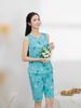  Bộ đồ mặc nhà Lanh quần lửng không tay  -  2MNLA25076S 