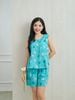  Bộ đồ mặc nhà Lanh quần ngắn không tay  -  2MNLA25077B 