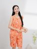  Bộ đồ mặc nhà Lanh quần lửng không tay  -  2MNLA25078S 