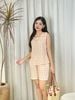  Bộ đồ mặc nhà Lanh quần ngắn không tay  -  2MNLA25101B 