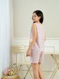  Bộ đồ mặc nhà Lanh quần ngắn không tay  -  2MNLA25101B 