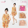  Bộ WONNER by WINNY mặc nhà tole lanh quần ngắn không tay 2MNLA26007N 