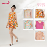  Bộ WONNER by WINNY mặc nhà tole lanh quần ngắn không tay 2MNLA26007N 