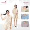  Bộ WONNER by WINNY mặc nhà tole lanh quần ngắn tay ngắn hoa nhí 2MNLA26015N 