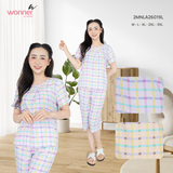  Bộ WONNER BY WINNY tole lanh quần lửng tay ngắn 2MNLA26019L 