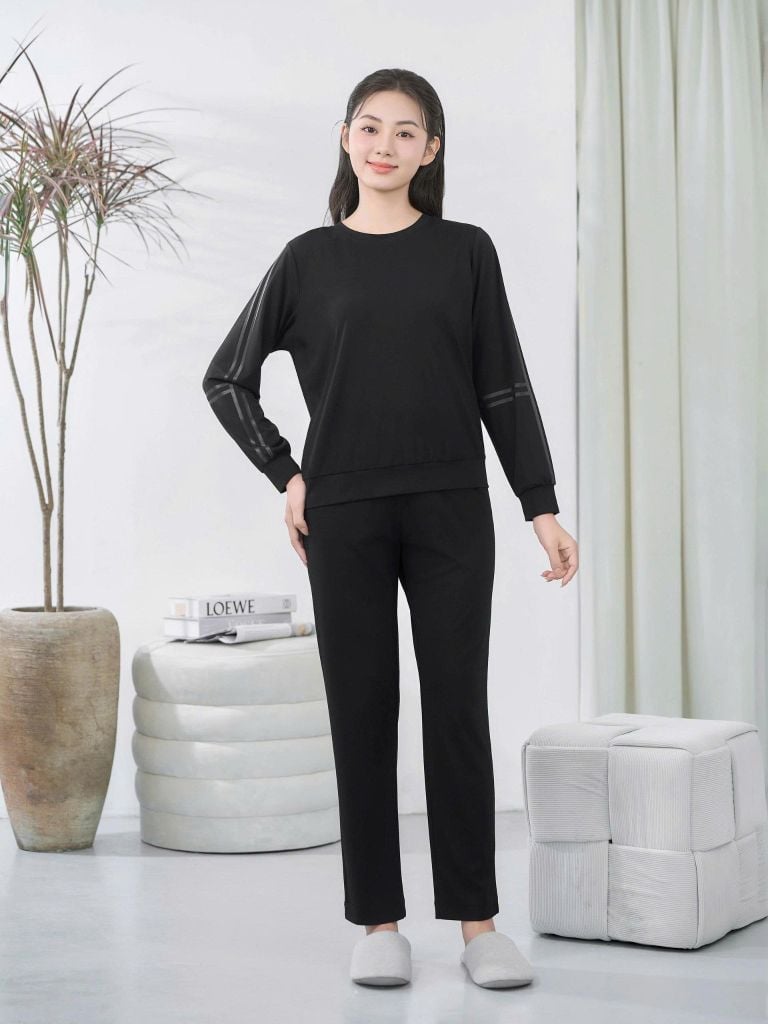 Bộ đồ mặc nhà Rayon quần dài tay dài  -  2MNRA24040D