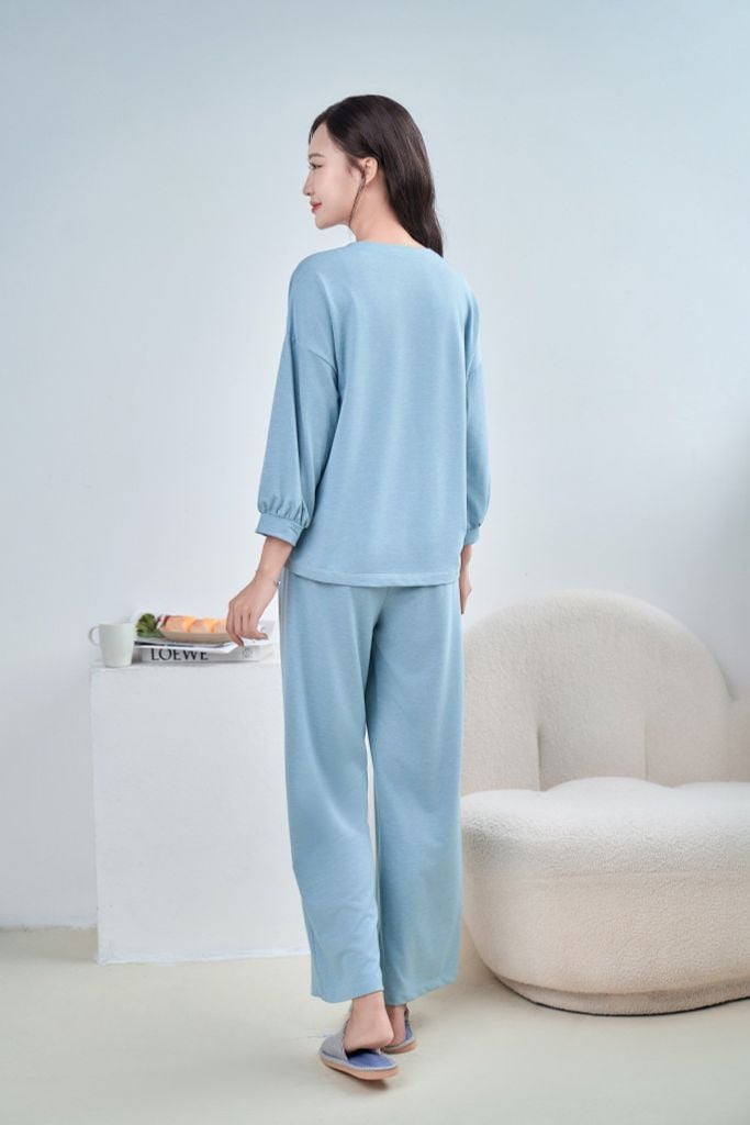 Bộ đồ mặc nhà Terry quần dài tay dài  -  2MNTE24028D