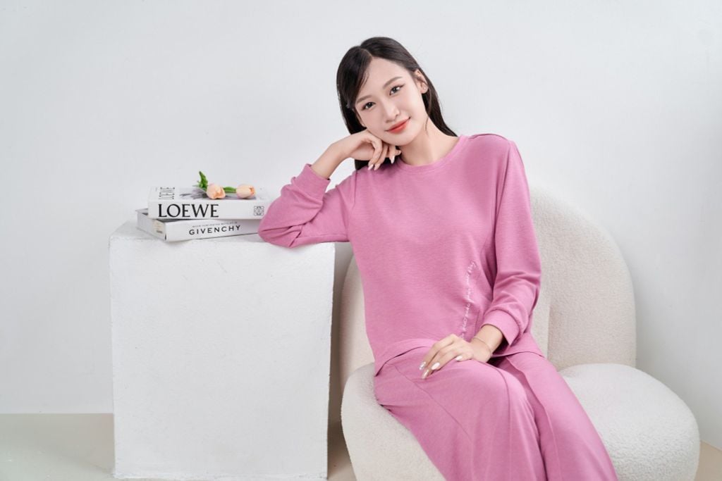 Bộ đồ mặc nhà Terry quần dài tay dài  -  2MNTE24029D