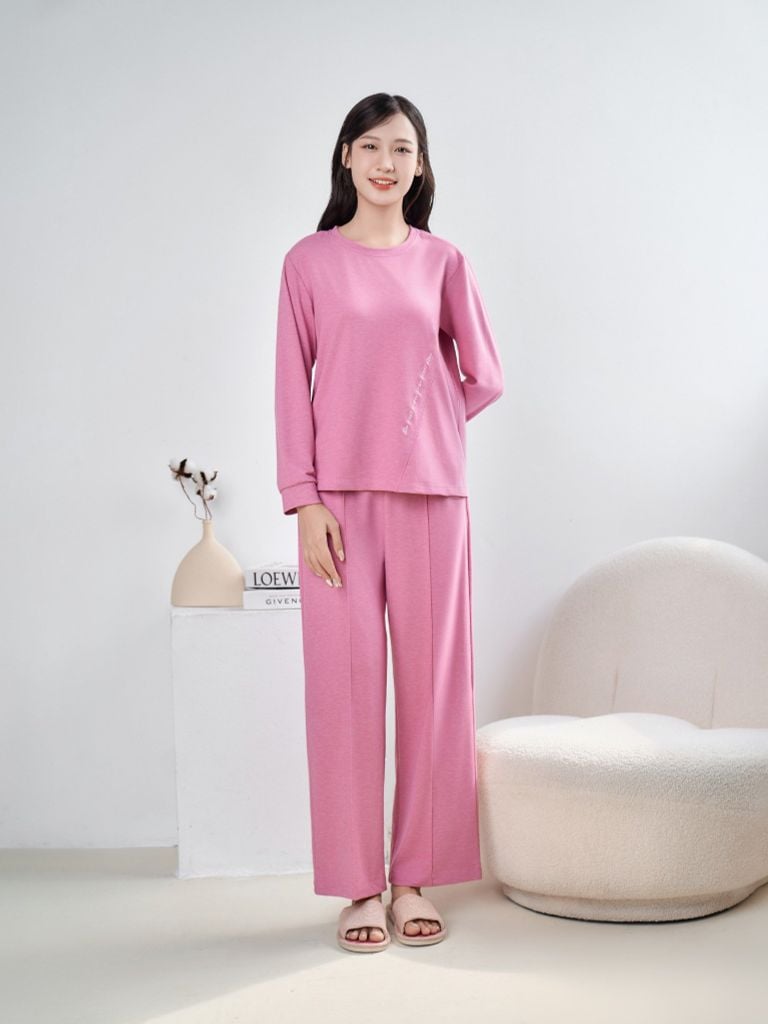 Bộ đồ mặc nhà Terry quần dài tay dài  -  2MNTE24029D