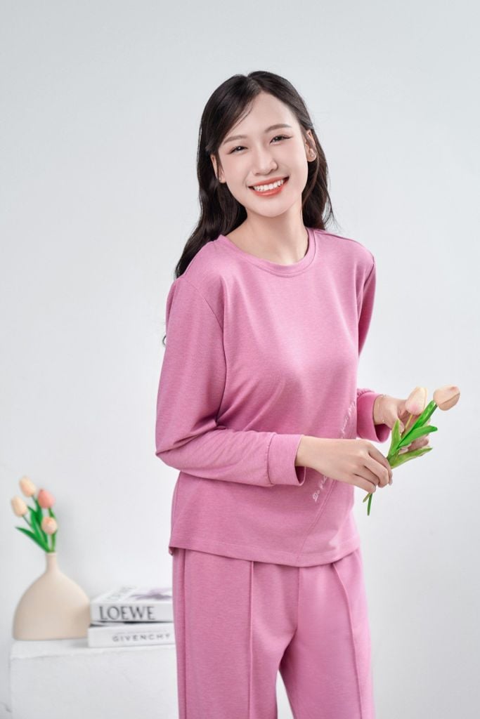 Bộ đồ mặc nhà Terry quần dài tay dài  -  2MNTE24029D