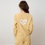  Bộ WINNY mặc nhà nỉ nhung quần dài tay dài màu vàng 1MNNN25007D 