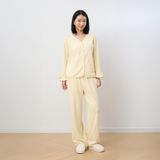  Bộ WINNY mặc nhà nỉ nhung quần dài tay dài màu vàng nhạt 1MNNN25010D 