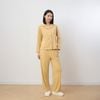  Bộ WINNY mặc nhà nỉ nhung quần dài tay dài màu vàng 1MNNN25004D 