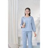  Bộ đồ mặc nhà Cotton quần dài tay dài  -  1MNWO24224D 