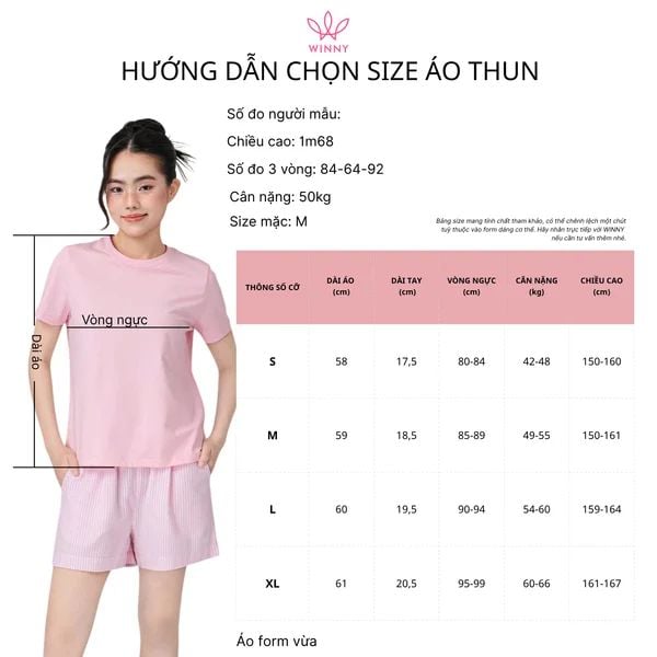 Áo WINNY cotton tay ngắn 235gsm 1HACT26001N