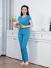  Bộ WONNER by WINNY mặc nhà cotton CVC quần dài tay ngắn màu xanh da trời 2MNCV26002D 
